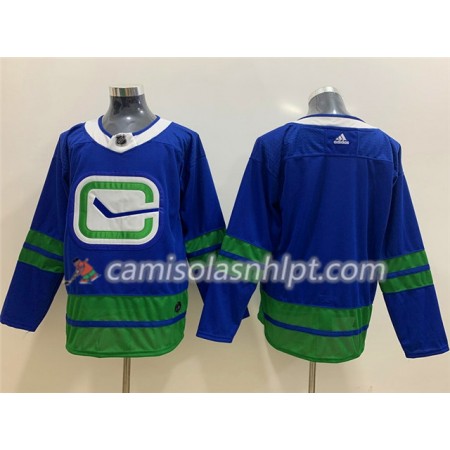 Camisola Vancouver Canucks Alternate Adidas 2019-2020 Azul Authentic - Homem